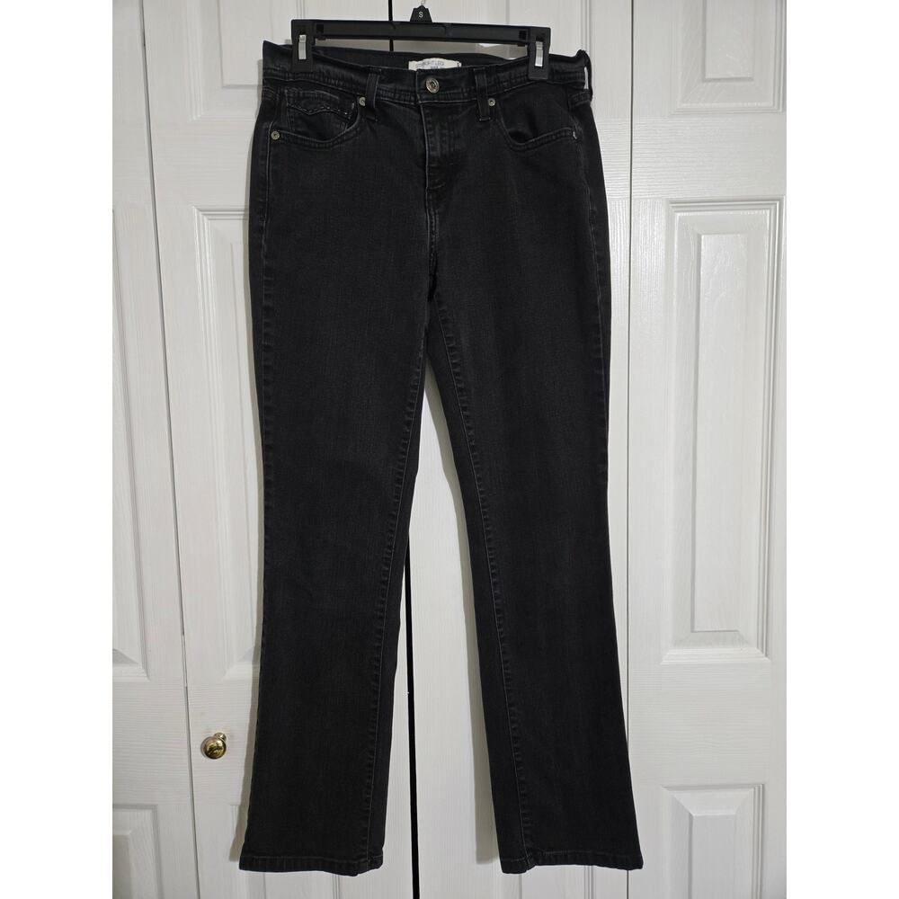 Levi's 505 size 6 women's black straight leg jeans